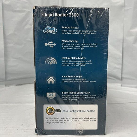 D-Link ‎DIR-836L Black Wireless 5 Ports N 750 Mbps Dual-Band Gigabit Router PB43 - Picture 4 of 7